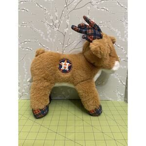 Houston Astros MLB Team Deer Plush Stuffed Animal Logo Plaid Antlers Feet